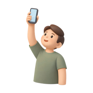 magnifying glass over smartphone