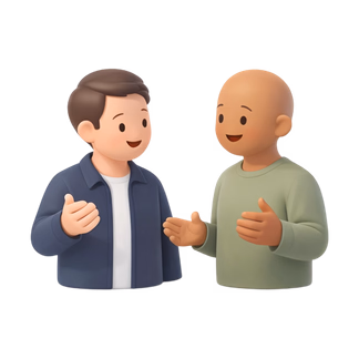 two people with smartphone