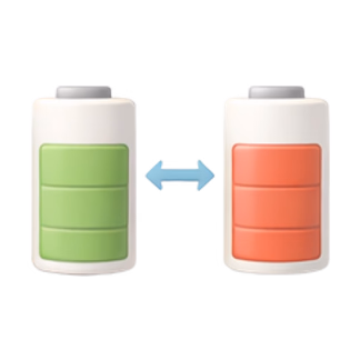 battery icon with shield